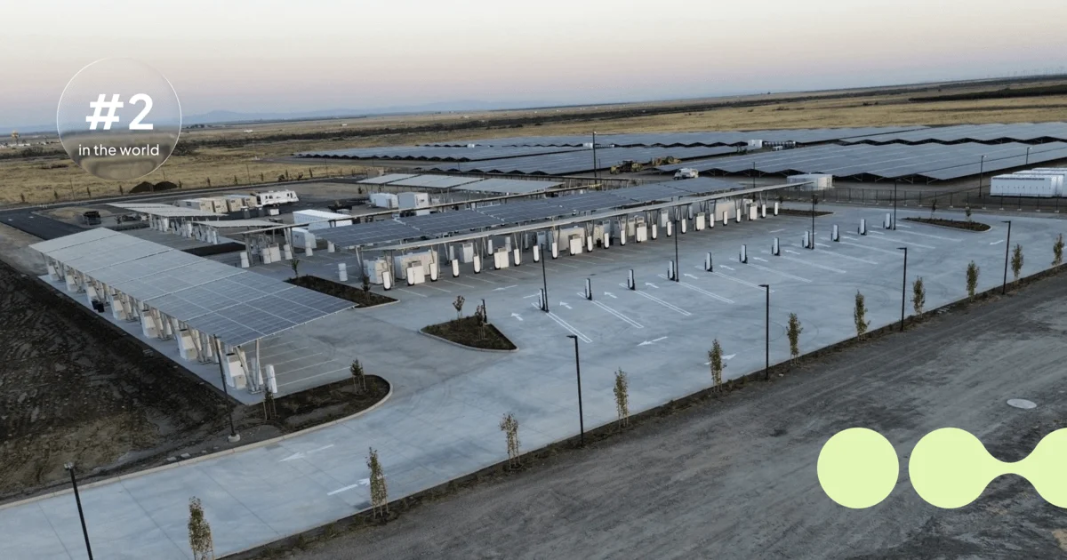 The Largest EV Charging Hubs In the World - 2 Tesla Lost Hills EV charging hubs