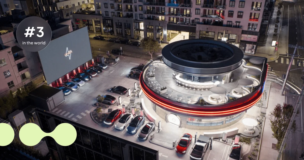 The Largest EV Charging Hubs In the World - 3 Tesla EV charging hub in Hollywood