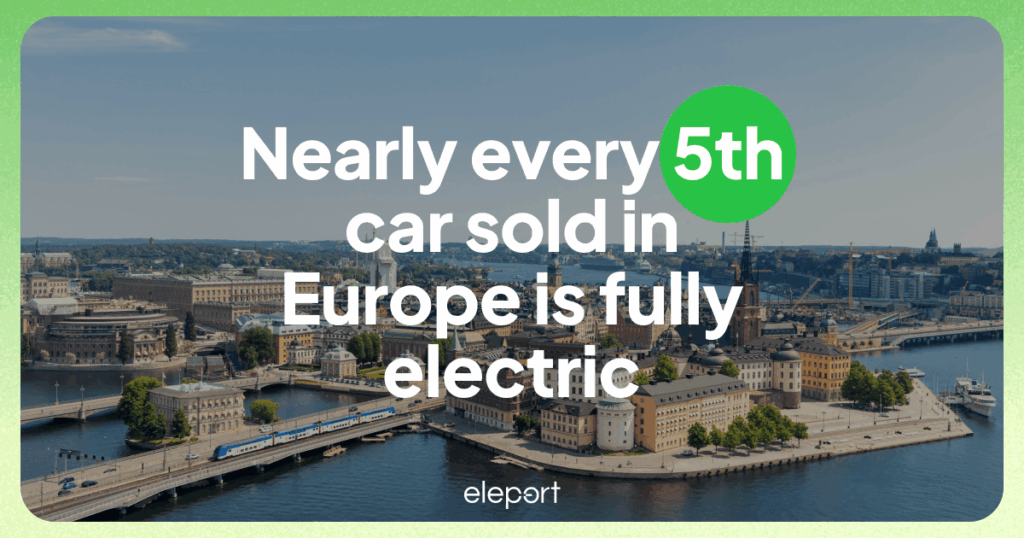every 5 sold car in europe is electric in 2025