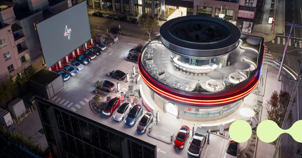 EV charging sites - Tesla Diner and Supercharger
