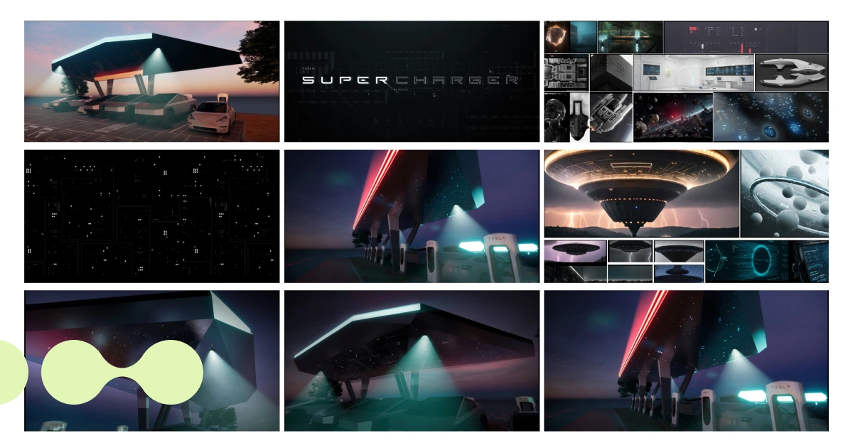 Tesla UFO-themed Supercharger in Roswell in the US