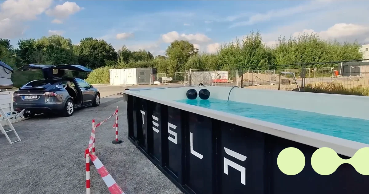 Tesla Welt of the charging site